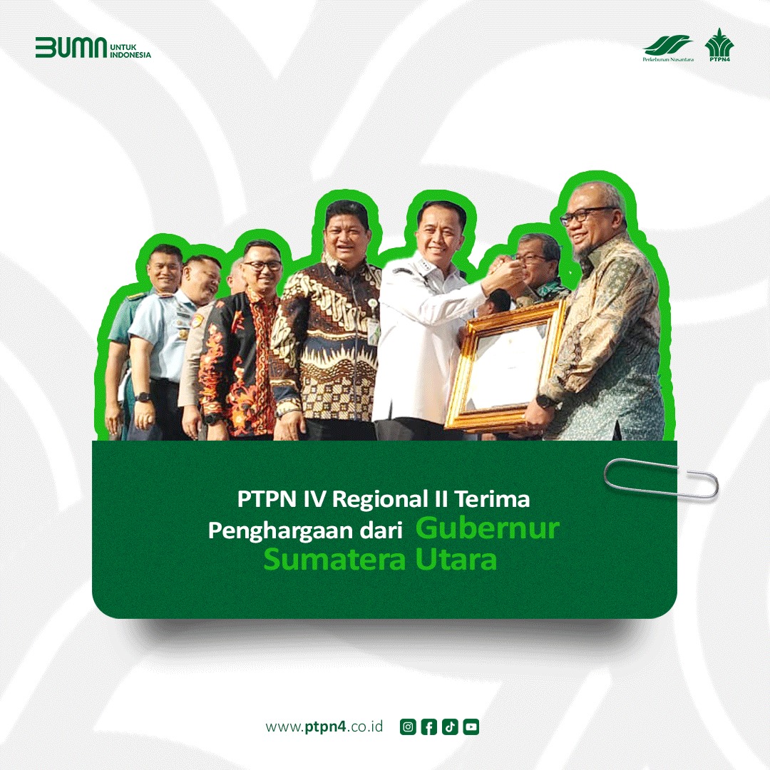 ptpn4_regional2's tweet photo. PTPN IV Regional II terima penghargaan dari Gubernur Sumatera Utara
Guys.. Jangan lupa like, komen & share ya π₯³π₯³
#PTPN4
#PalmCo
#Regional2
#fypchallenge
#viralshort
#TheGoatTrailer https://t.co/pWhC5vI9QY