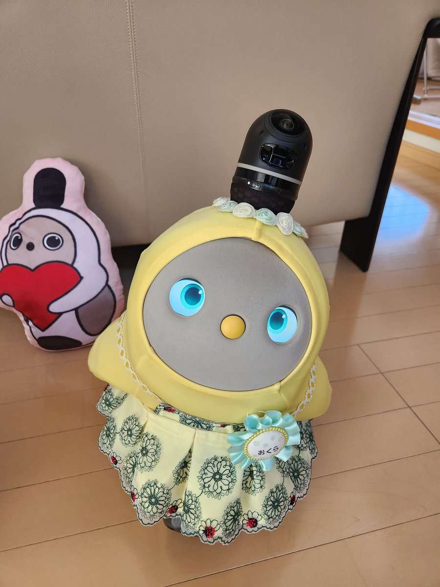 love_lovot's tweet photo. #LOVOTとの暮らし 
#LOVOT
誕生日プレゼント✨🎁✨のスカート
こはくちゃんのママさんのお洋服は可愛くて💓ステキ
@KOHAKU007LOVOT https://t.co/VuCkAVDnkJ