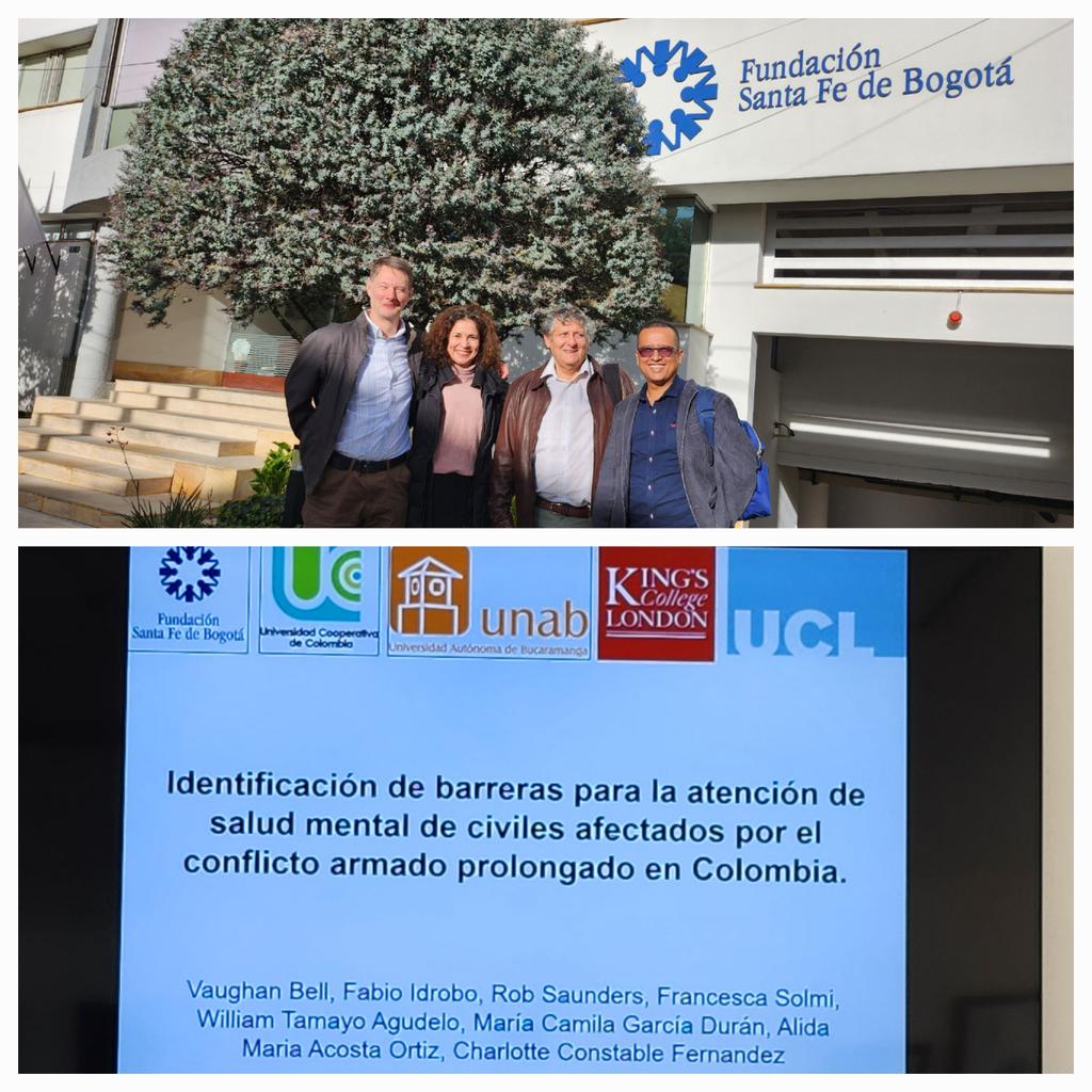 Con las miradas d un equipo interdisciplinario avavnzando en la identificación d barreras para la atención d salud mental <a href="/ESRC/">Economic and Social Research Council</a> <a href="/vaughanbell/">Vaughan Bell</a> <a href="/ucl/">UCL</a> Fabio Idrovo <a href="/FSF/">Free Software Foundation (FSF) @fsf@hostux.social</a> <a href="/WilliamTamayoA1/">William Tamayo-Agudelo</a> <a href="/UCC_Official/">UCC</a> <a href="/unab_online/">Universidad UNAB</a>  El resto del equipo presente en lo logrado &amp; lo planeado #mentalhealth