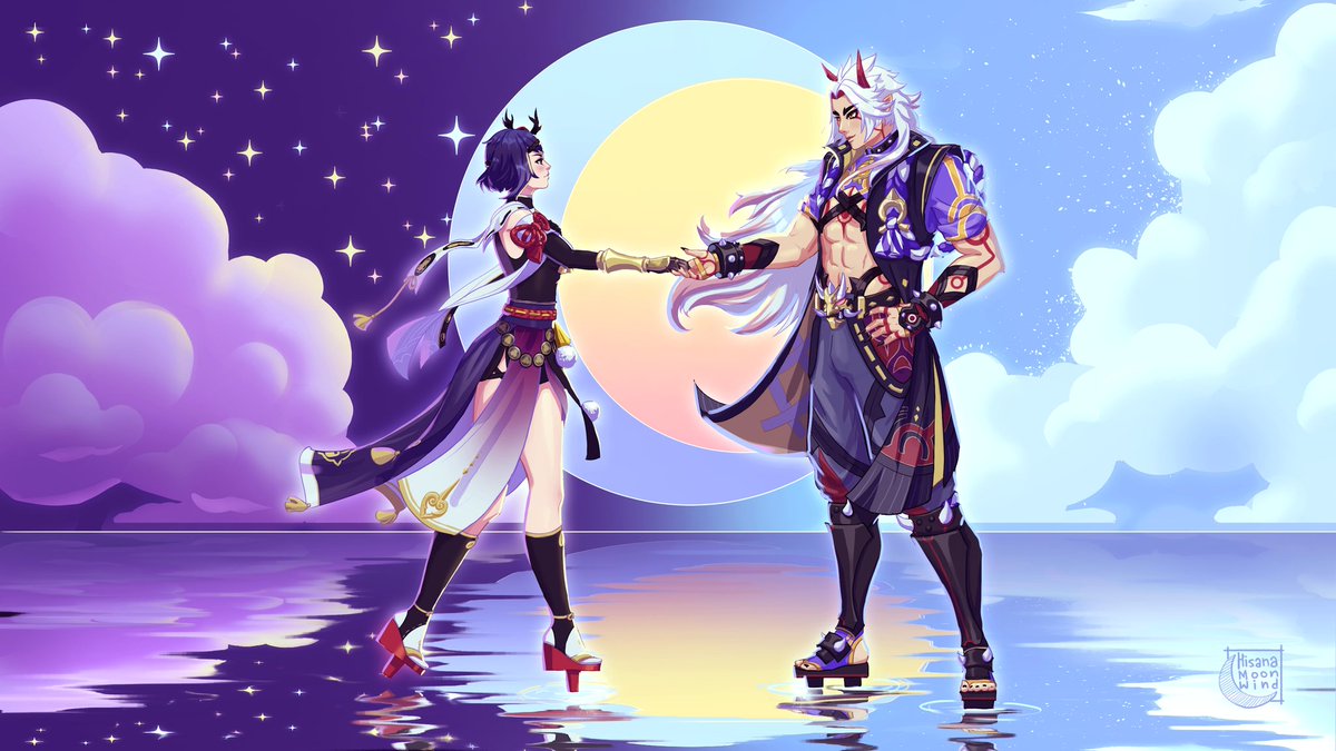 Hisana_Moonwind's tweet photo. The magic moment

#Itto #Sara #IttoSara #aratakiitto #kujousara #GenshinImpact #genshinfanart #Genshin #ArtistOnX https://t.co/CRrYWMMCqz
