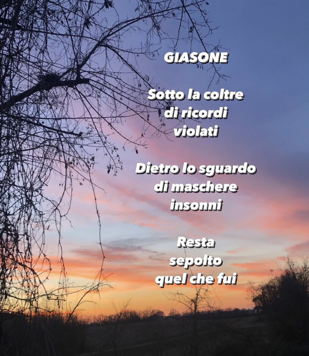 OlivieroBianchi's tweet photo. GIASONE
#poesia #poesiaitaliana #poesiacontemporanea #autorebianchi #giasone #ricordi #sguardo  #maschere #sepolto https://t.co/Hi4i4tg8U0