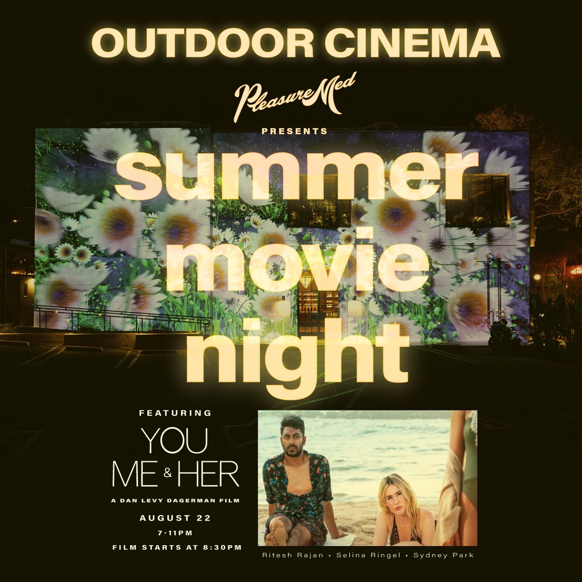 Thursday night is going to be a movie.

<a href="/ymhmovie/">You, Me & Her Movie</a> <a href="/2handsprod/">Two Hands Productions</a> <a href="/PleasureMedLA/">PleasureMedLA</a>