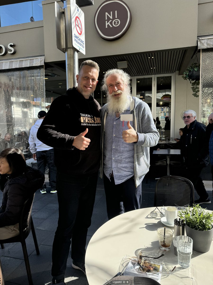 mattbatten0's tweet photo. I just caught up with Peter Hayes, who played Steve Ryan, over coffee at Nikos in Oakleigh. He’s thrilled about the upcoming Talking Prisoner event next Sunday and can’t wait to be part of it! #fyp #prisoner #cellblockh #nikos #oakleigh https://t.co/slrPKtNdN1