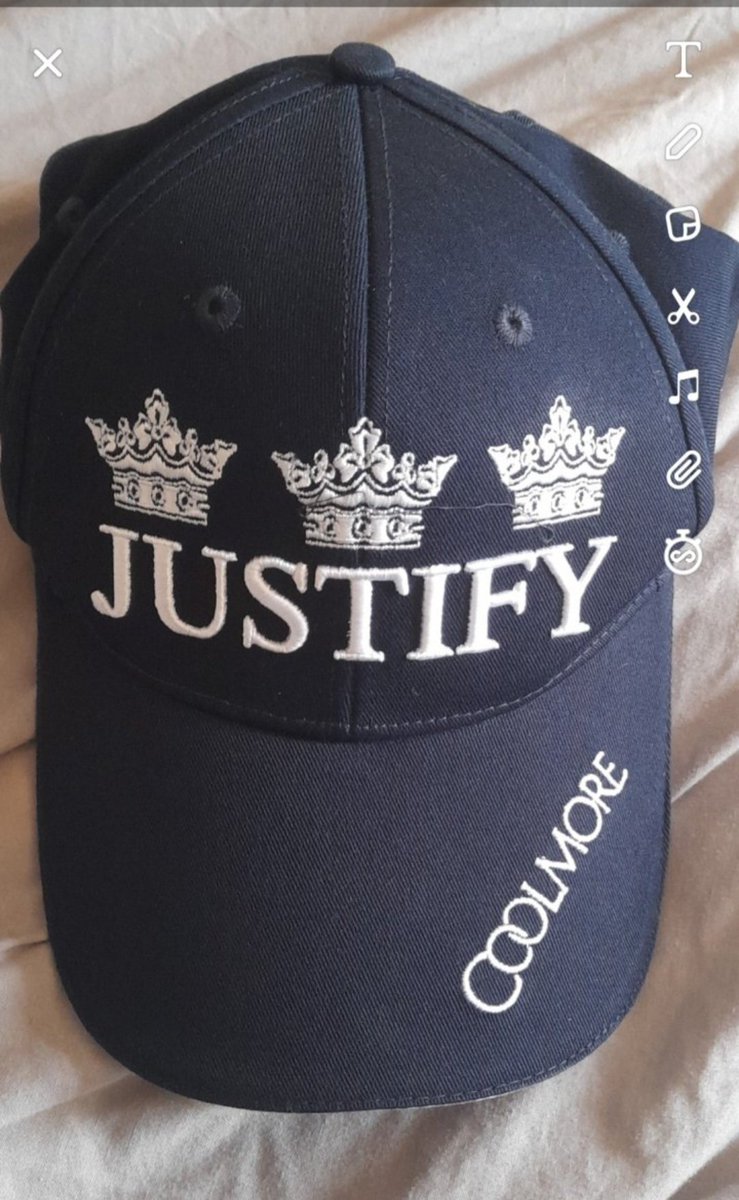 johnburke111122's tweet photo. I will have Coolmore merch for sale most days.

New justify cap €40 https://t.co/da1ue0JuTL