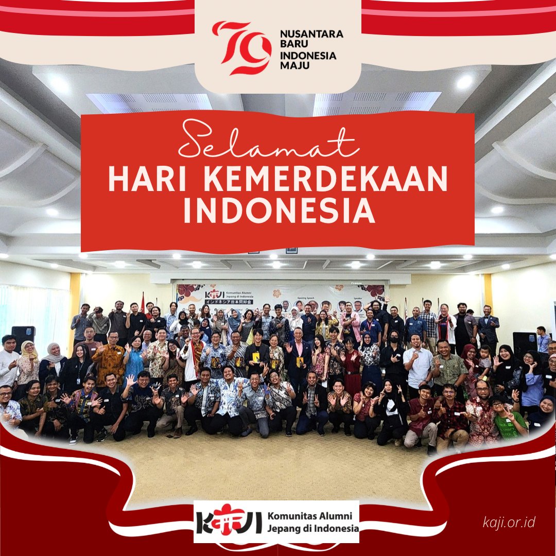 KAJIKai's tweet photo. Dirgahayu Republik Indonesiaku ke-79. Merdeka !!!
本日はインドネシア共和国•独立79周年記念日です。おめでとうございます!
#hutrepublikindonesia #ke79 #17agustus2024 #nusantarabaru #indonesiamaju #merdeka #staysaveandhealthy #thankstogodforeverything https://t.co/h5Vc70BjMs