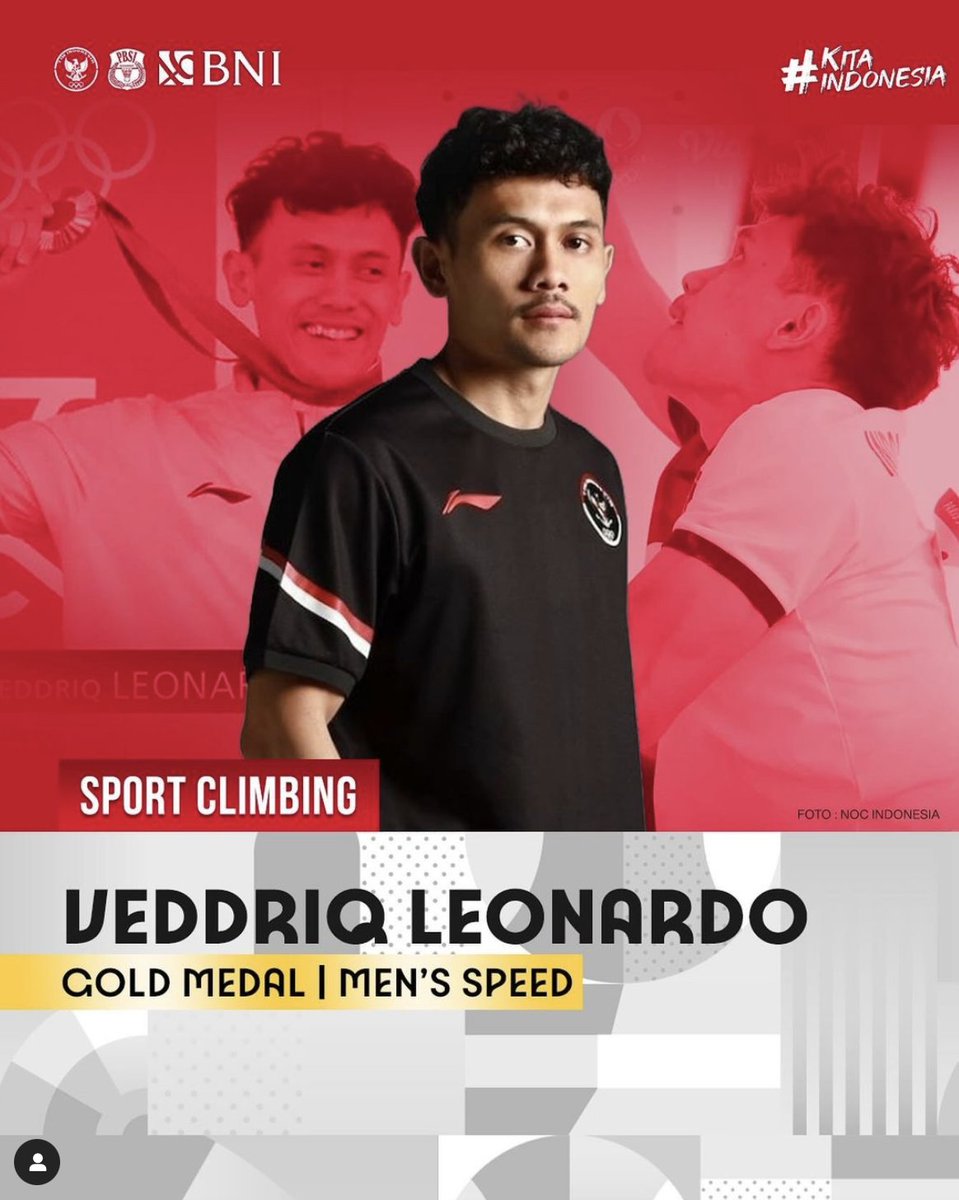 OmaGillClark's tweet image. In celebration of Indonesia Independence Day, a reflection of their Olympic success.
⏺️ #Paris2024 saw the first Gold medals for athletes in sports other than badminton. Congratulations to Veddriq Leonardo🥇in men’s speed climbing (extraordinary athletic talent, I still can’t…