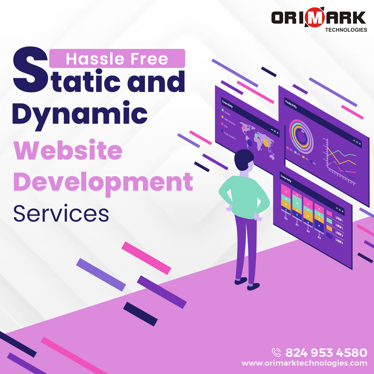 OrimarkTech's tweet image. We specialize in delivering hassle-free static and #dynamicwebsitedevelopment services. Whether you're looking to establish a simple online presence or create a fully interactive platform, our expert team is equipped to build robust.
Reach us directly at 8249534580.