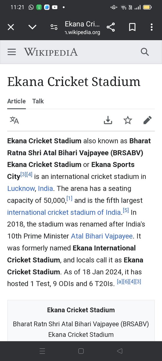 surendrao's tweet photo. @Ankurtripathie @ACBofficials @ACHH_H2 @OfficialGNIDA @NandiGuptaBJP @CMOfficeUP @myogiadityanath @myogioffice @AvaneeshKMishra @aviral_sunil @RajuMishra63 @Dkumarchandel @BCCI @abhishek_nefowa @abhishereporter यूं तो ग्रेटर नोएडा का इंफ्रास्ट्रक्चर विश्वस्तरीय है लेकिन यहां के क्रिकेट स्टेडियम मे महज 20000 लोग ही बैठ सकते है जबकि लखनऊ के स्टेडियम मे 50000 तो गुजरात के नरेंद्र मोदी स्टेडियम में 150000 से ज्यादा लोग बैठ सकते है। अत: @UPGovt ग्रेटर नोएडा के क्रिकेट स्टेडियम को बेहतर बनाएं https://t.co/D6N87BfMDR