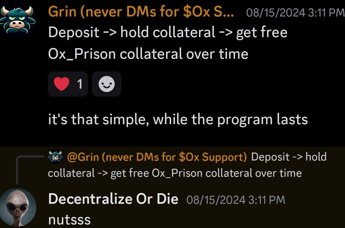 Earn free collateral and leverage trade the hottest memecoins <a href="/OXFUNHQ/">OX.FUN</a>? 

Fun around and find out