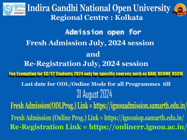 IGNOU KOLKATA (@ignoukolkata) on Twitter photo 