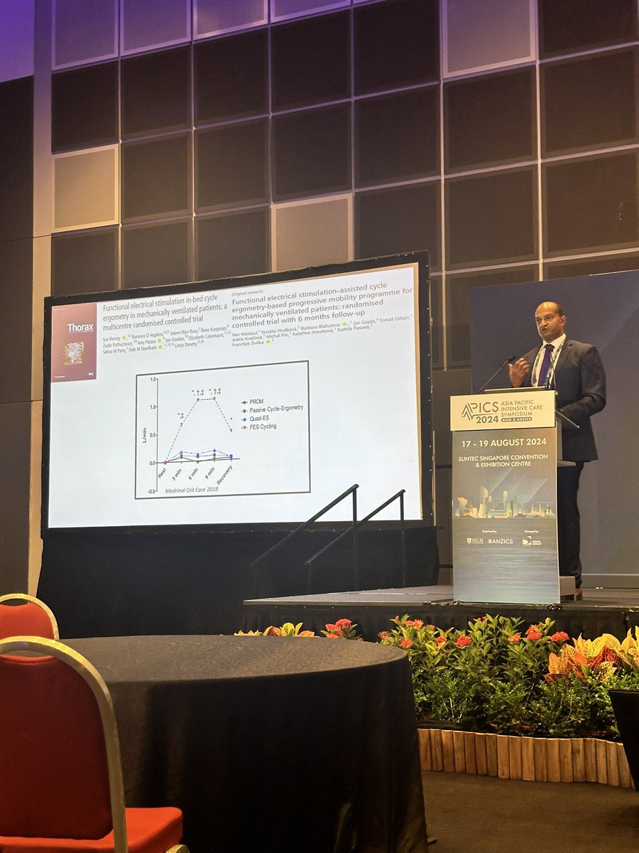 tomrollinsonPT's tweet photo. @Zudin_P on the expectations/reality of nutrition and exercise interventions including #FEScycling work from @SueBerney on skeletal muscle wasting in critical illness
Consider
- bioenergetic failure / mechanisms
- inflammation
#icurehab @ApicsOfficial https://t.co/9HDynk2NQy