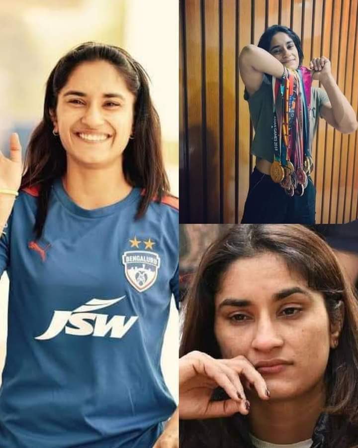 Man_jnvu's tweet photo. देश की 150 करोड़ जनता ने विनेश फौगाट को दिया गोल्ड मेडल 🥇🎉

#वेलकम_विनेश https://t.co/DI0vBvJCu6