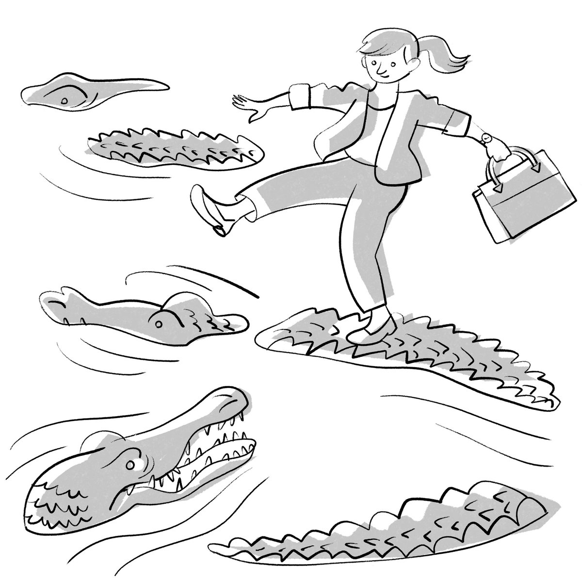 今回、各章に合わせた本文イラストも描いていますが、絵本というテーマに対して端正なカッチリしたイラストもどうかと思い、絵本らしいのびのびと自由な雰囲気に合うタッチにしてみました。