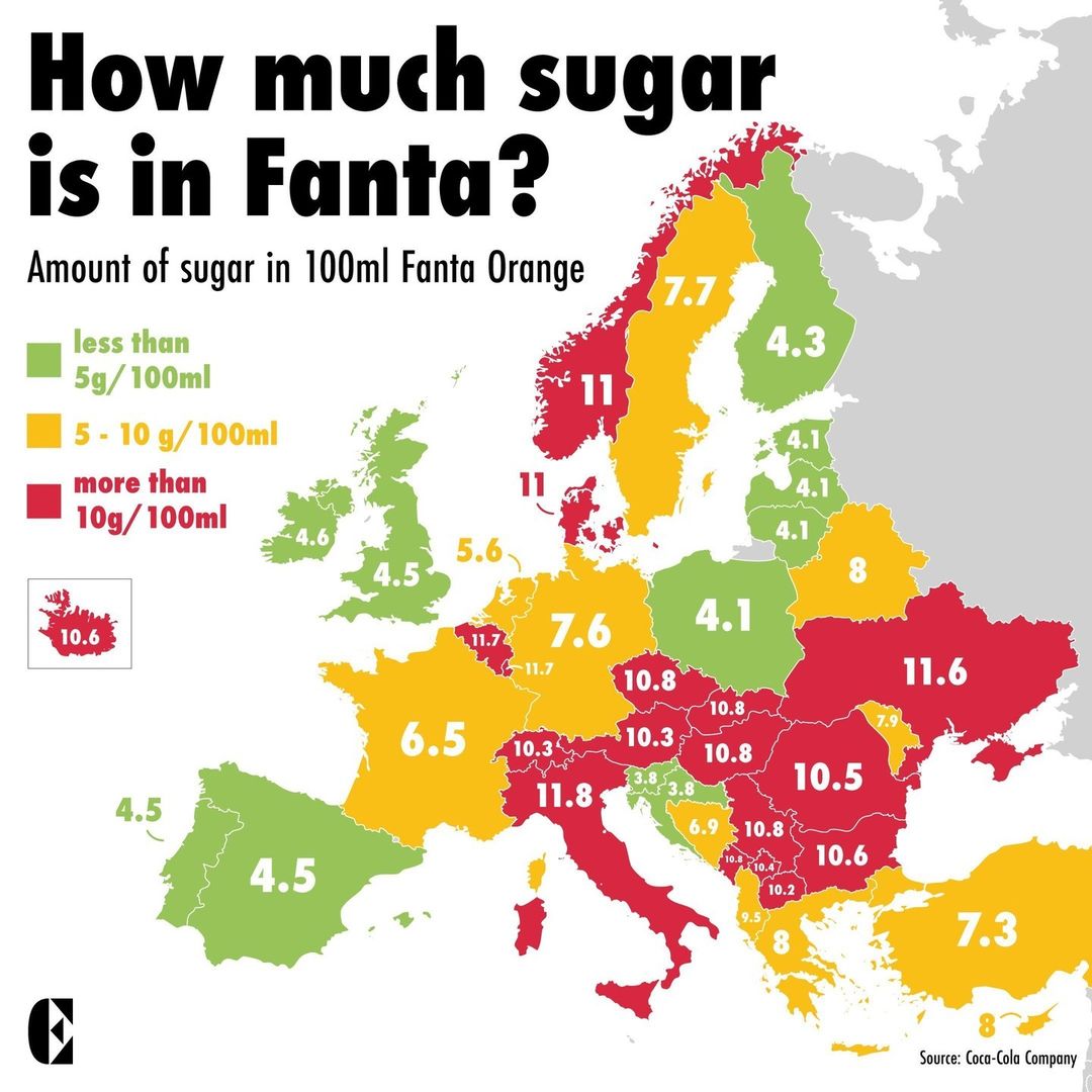 Have you ever noticed that Fanta tastes different in some European countries?