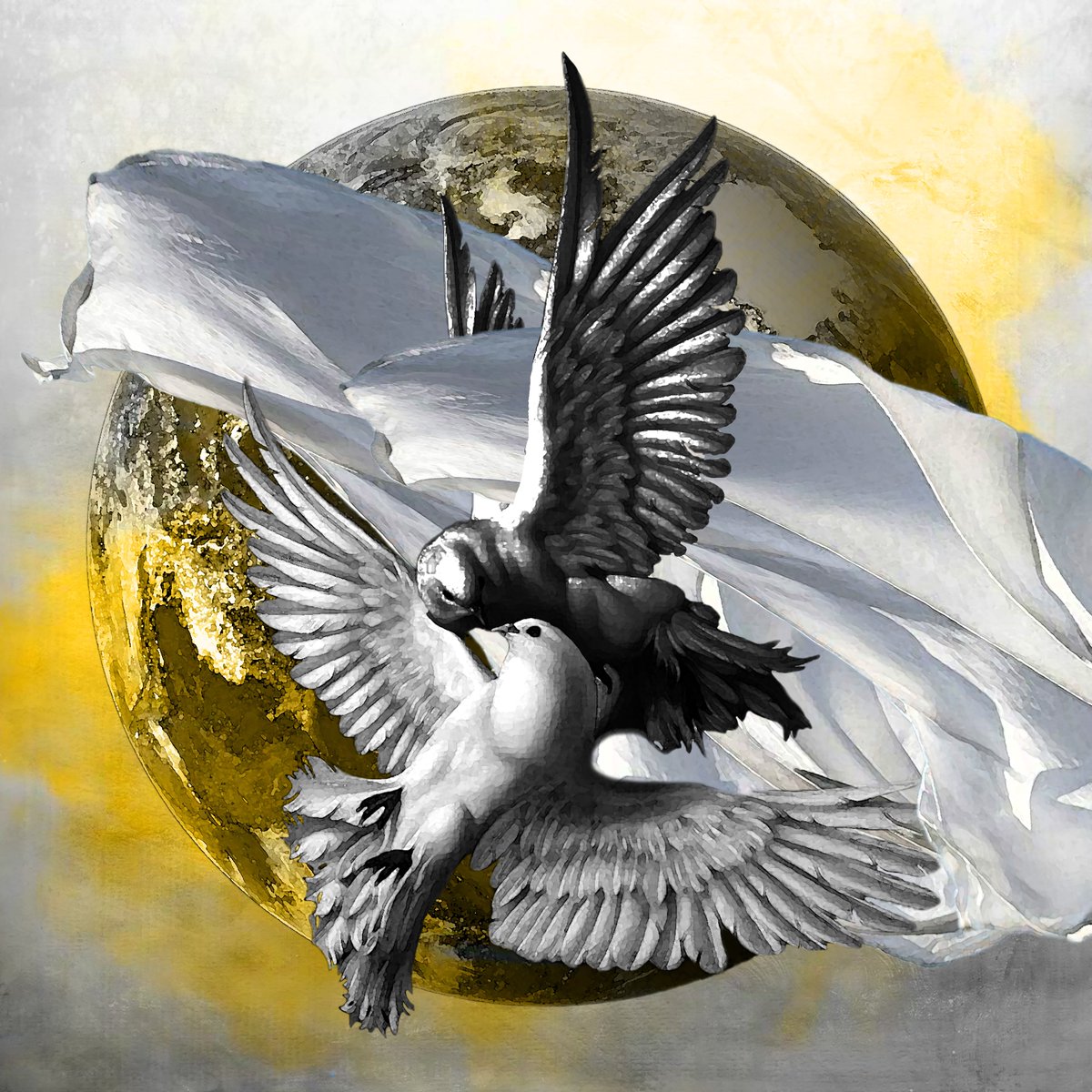 maximevangelis's tweet photo. I have just collected ''Peace; Make Love not War''  from @fate__artwork 💙💙💙

Peace; Make Love not War

Artist : @fate__artwork 

1 of 5 Editions @ 4 $XTZ

#RareArt #NFTCollective #InfiniteLove

'Make love not war" is an anti war slogan commonly associated with the American counterculture of the 1960s. It was used primarily by those were opposed to the Vietnam war, but has been invoked in other anti war contexts since, around the world. Why do people starts wars when they can love each other and live in peace? #collage

https://t.co/Pr9KESxUEn