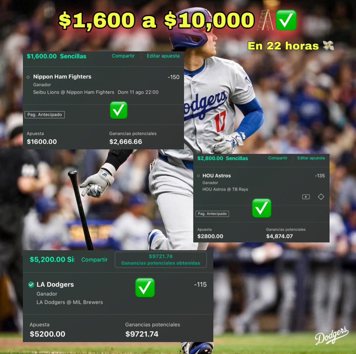 hugowx_'s tweet photo. 400 RT🔄 Y HAGO UN RETO GRATIS DE 1 DÍA $1,600 a $10,000

EL PRIMER PASO INICIARÍA A LAS 11 AM, CONVERTIREMOS $1,600 a $10,000 MAÑANA MISMO

YA SABEN QUIEN MANDA EN LOS RETOS ESCALERA 😏 https://t.co/g7e283irPc