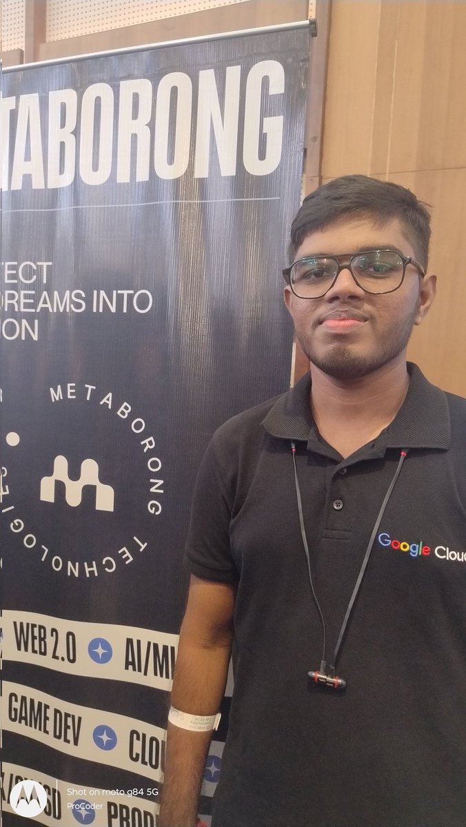 Excited at <a href="/Metaborong/">Metaborong</a>  on <a href="/gdgcloudkol/">GDG Cloud Kolkata</a> community day