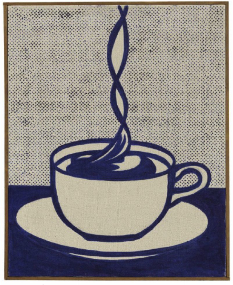 Roy Lichtenstein, Cup of Coffee, 1961.