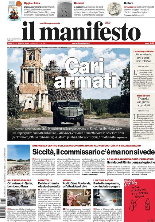 BlobRai3's tweet image. ARS &quot;ARMANDI&quot;!?!
L’esercito ucraino consolida le posizioni nella regione russa di Kursk. Bbc: Kiev sta impiegando blindati britannici. Canada e Germania ammettono l’uso delle loro armi per l’attacco, l’Italia resta ambigua.
Mosca: operazione firmata Nato
#blobremix ore 20 #rai3