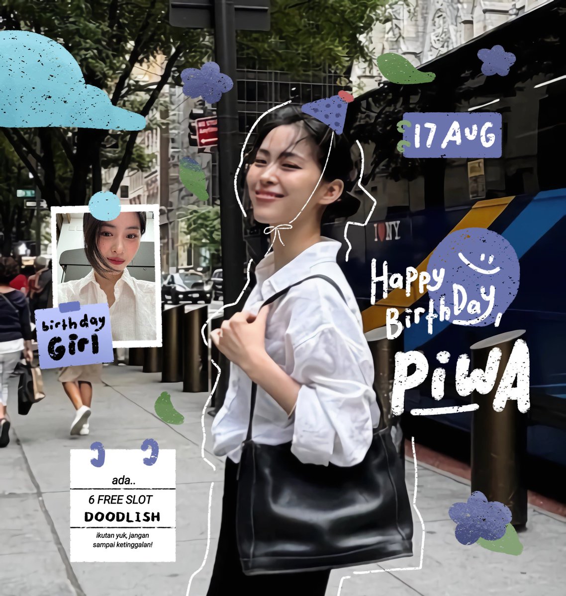 help repost, please?
thank you! ♡

#HEPIWskiBIDI 🎂🥳🎉
dalam rangka ulang tahun piwa (<a href="/fajebook/">aubiya a.k.a piwa</a>), hari ini ada 6 FREE SLOT 'DOODLISH', yang bisa kamu claim via REPLY jam 19.17 WIB. ♡

mohon cek dulu rules dan cara claim-nya di bawah sebelum ikutan ya! ☆____☆

#zonauang