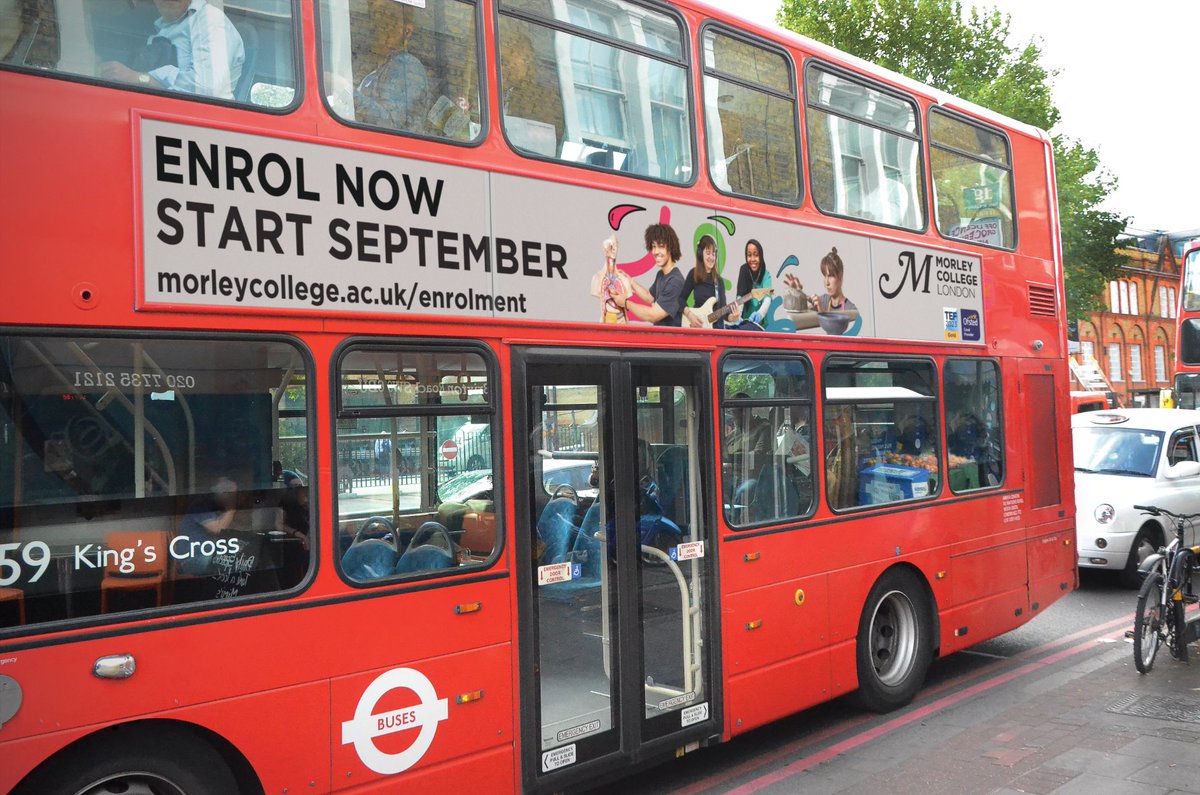 🚍 Keep your eyes peeled—our ads are hitting the streets! Catch a glimpse of us on a bus near you. 👀✨ 

#OnTheMove #BusAds #SpotUs #MorleyCollegeLondon #EnrolNow <a href="/TfL/">TfL</a>