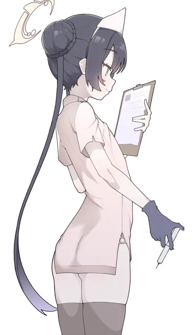 #ブルアカ #ブルーアーカイブ kisaki, nurse 