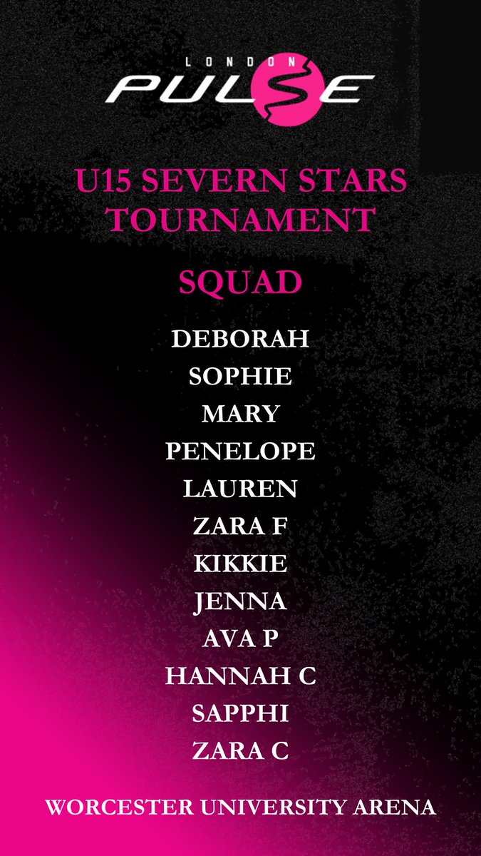 Best of luck to our U15 squad heads to the <a href="/SevernStarsPP/">Severn Stars Pathway</a> tournament today. Great prep for school games