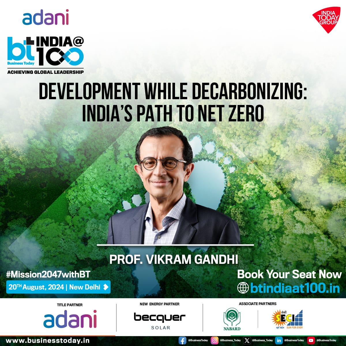 💰🚨 #BTIndiaAt100 | As India charts its course towards achieving net-zero emissions, Prof <a href="/vikramsgandhi/">Vikram Gandhi</a>, Gerald P. Kaminsky Senior Lecturer of Business Administration, Harvard Business School (<a href="/HarvardHBS/">Harvard Business School</a>), is set to offer insights on how the nation can balance economic