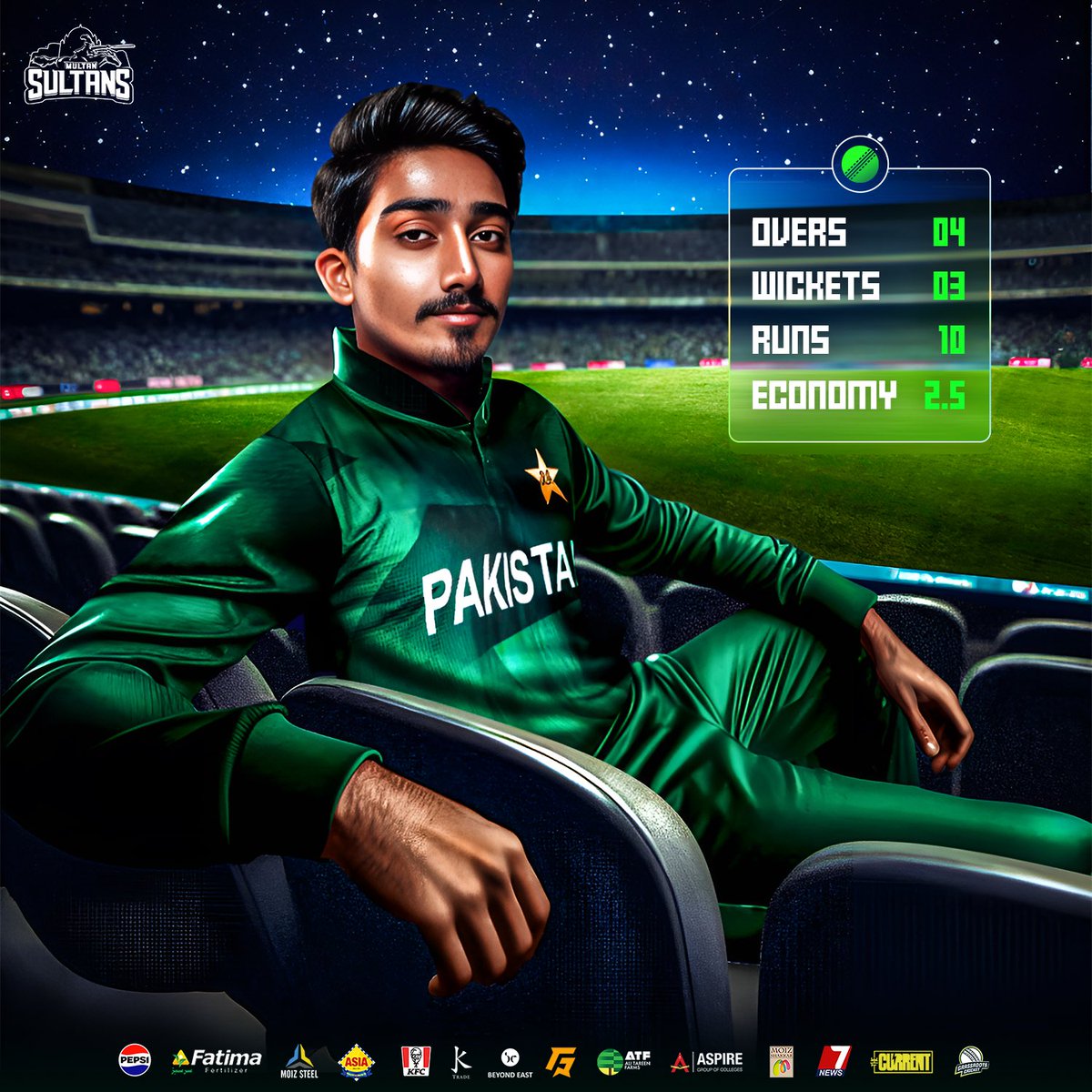 𝐒𝐡𝐢𝐧𝐢𝐧𝐠 𝐛𝐫𝐢𝐠𝐡𝐭 🌟

Sultan <a href="/FaisalAkram_/">Faisal Akram</a> bowled a brilliant spell for Pakistan Shaheens against Bangladesh A in the Top End T20. 👌

#SultanSupremacy | #PakistanShaheens