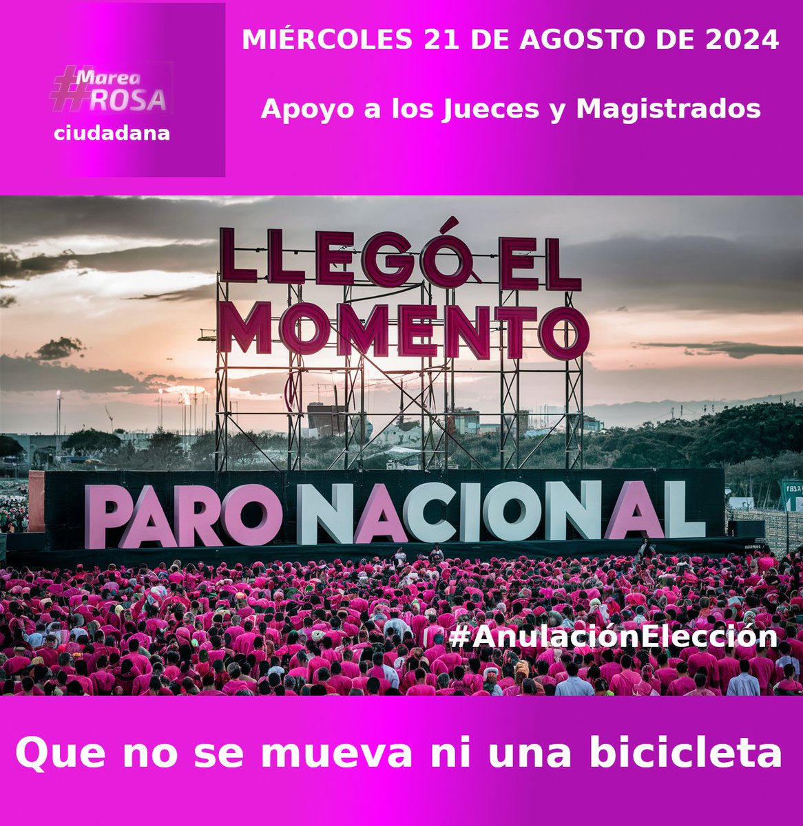 caminoflorido's tweet photo. Comienza gran paro nacional!
Éste Miércoles 21 de Agosto, sólo tienes que hacer lo que hacen los chairos todos los días:
                      ABSOLUTAMENTE NADA!!! https://t.co/9QnxW2RouS