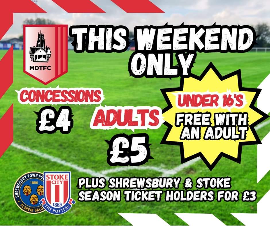 MDTFC's tweet image. It's 𝙈𝙖𝙩𝙘𝙝𝙙𝙖𝙮!...and we have lots of offers today so let's pack out Greenfields!
#UpTheTown