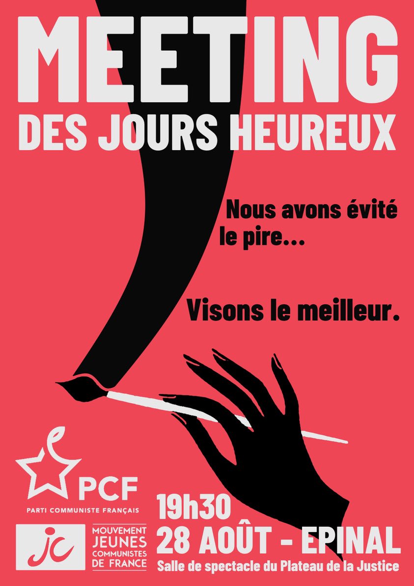 mjcf88's tweet photo. Pour évoquer les problématiques du quotidien, l’environnement, la paix et pour retrouver confiance dans l’avenir rdv le 28 août avec @SandraBLAISE4 @LenaRaud et @Yilmaz_Bora_ https://t.co/HsH05kjiDs