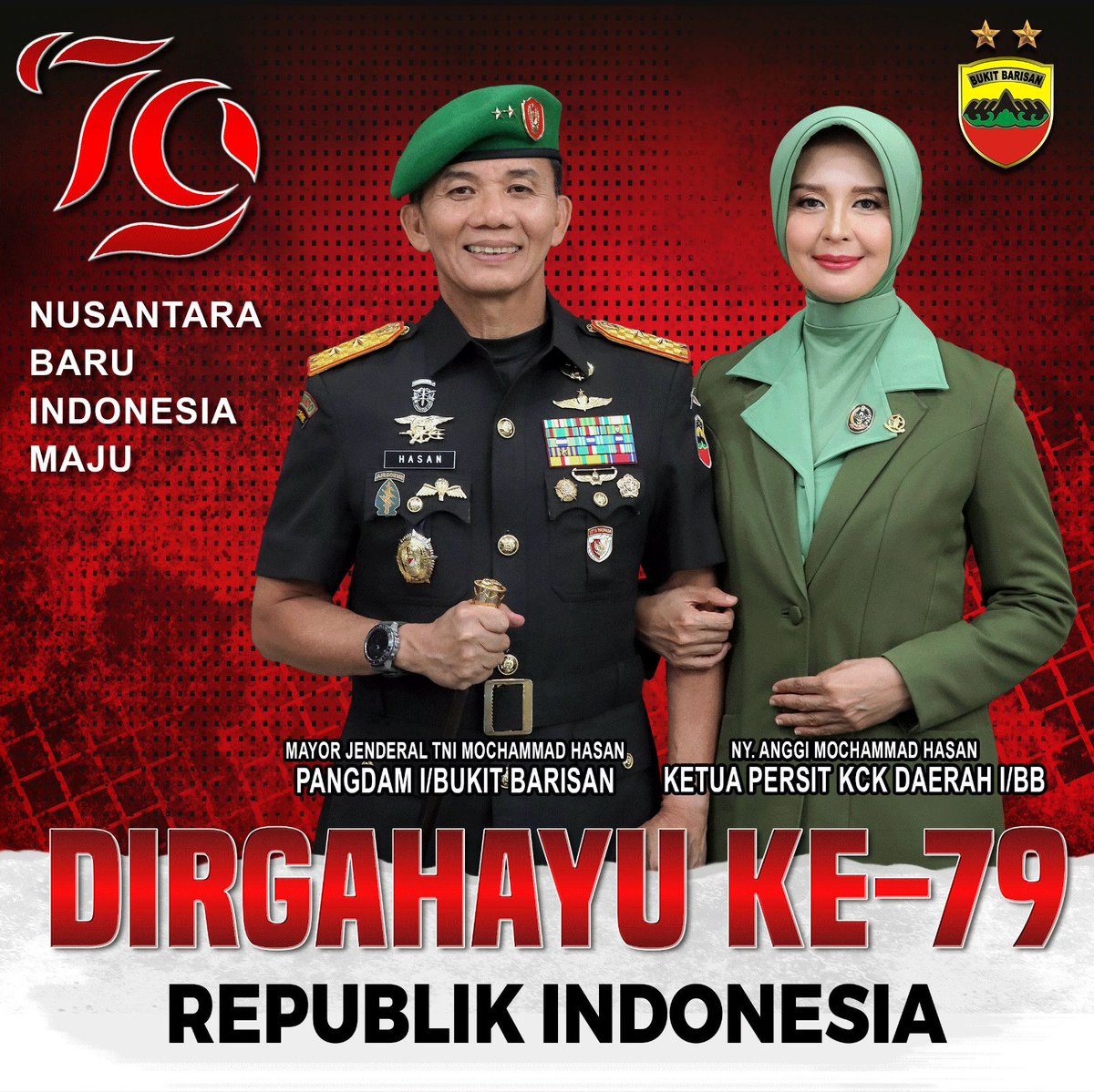 Kodam_1BB's tweet photo. Dirgahayu ke-79 Republik Indonesia

"Nusantara Baru Indonesia Maju" https://t.co/xM2BkvZKUk