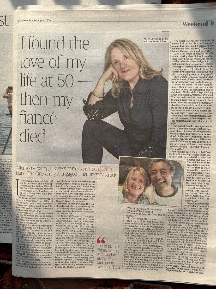 Alison Larkin (@alisonlarkintea) on Twitter photo Alison Larkin int The Times today. For show details and tix visit alisonlarkin.com Alison Larkin int The Times today. For show details and tix visit alisonlarkin.com