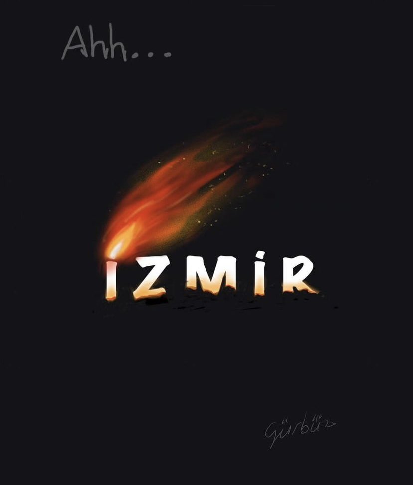 #izmirdeyangınvar