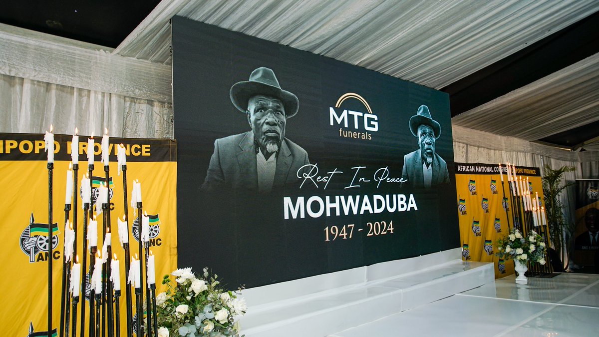 Today, we joined mourners at the funeral of the late Ntate Ngoako Simon Lekganyane, father of ANC National Executive Committee (NEC) member, Comrade Soviet Lekganyane, in Nchinchane Village, Limpopo.