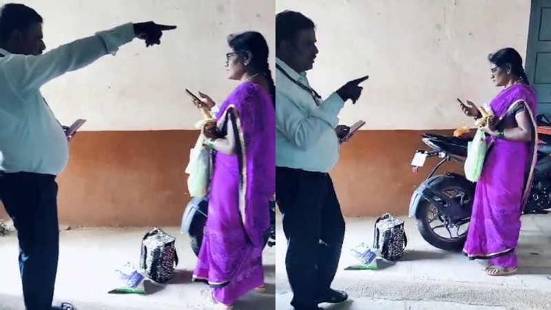 HateDetectors's tweet photo. Two school workers were caught stealing milk powder and groceries in separate cases in #Chincholi taluk of #Kalaburgi district and #Hunasagi taluk in #Yadgir district.
At the Government High School at #Chimmanachod village in Chincholi taluk, the school headmaster caught the midday meals supervisor #Narasamma red-handed stealing milk powder packets in her bag. The headmaster admonished her and later lodged a complaint with the taluk midday meal officials.
At the anganwadi centre-2 in #Hagaratagi village of Hunasagi taluk, anganwadi worker #Uma and her husband #Adappa were filmed siphoning off fortified rice, dal, groundnuts, jaggery and chikki, meant to be given to children, pregnant women and nursing mothers.
In a videos doing the rounds on social media, Uma can be seen peeping outside to check if her husband has come. In another video, Adappa can be seen carrying a huge sack on his shoulder from inside the anganwadi centre and keeping it on his motorcycle. Uma also comes with another bag which too she keeps on the motorcycle for her husband to take away.
Villagers have called for strict action against those stealing supplies meant for children and women.