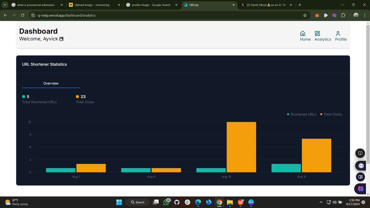 itsprincevick's tweet image. Just completed my capstone project for the one-year diploma course at AltSchool. Check it out at q-rsnip.vercel.app. It may not be much, but I gave it my all. #AltSchool #CapstoneProject @AltSchoolAfrica