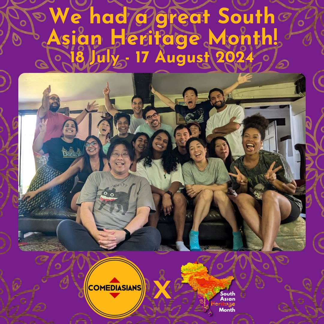 comediasians's tweet photo. 💪🏾 Our biggest @SAHM_UK ever! Two Comediasians &amp; Friends nights plus our first ever group retreat! 

🥳 In a fortnight’s time we pass the torch to @besea_n East &amp; South East Asian Heritage Month. Who’s ready?! Our 5th birthday party is on 7th Sep. Book now!

#SAHM24 #ESEAHM2024 https://t.co/qBUYfTnVDd