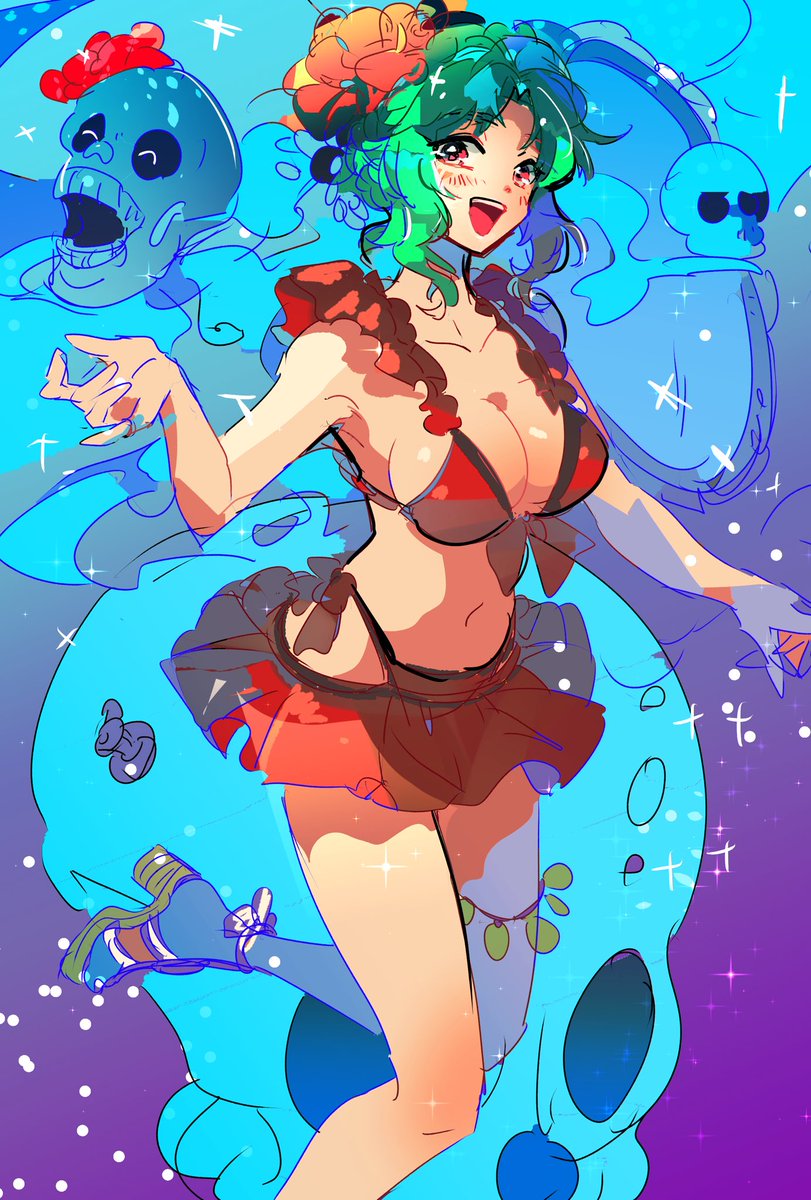 「急にサロメの水着が見たくなって描きました!サロメの水着も見たいよ〜!!!! 」|かなもののイラスト