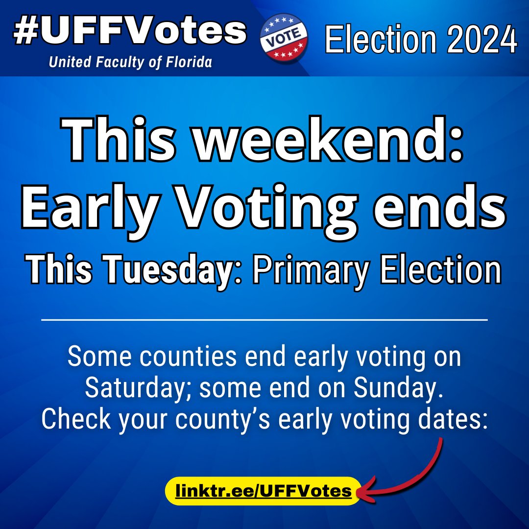 Check your county here ➡️ linktr.ee/UFFVotes