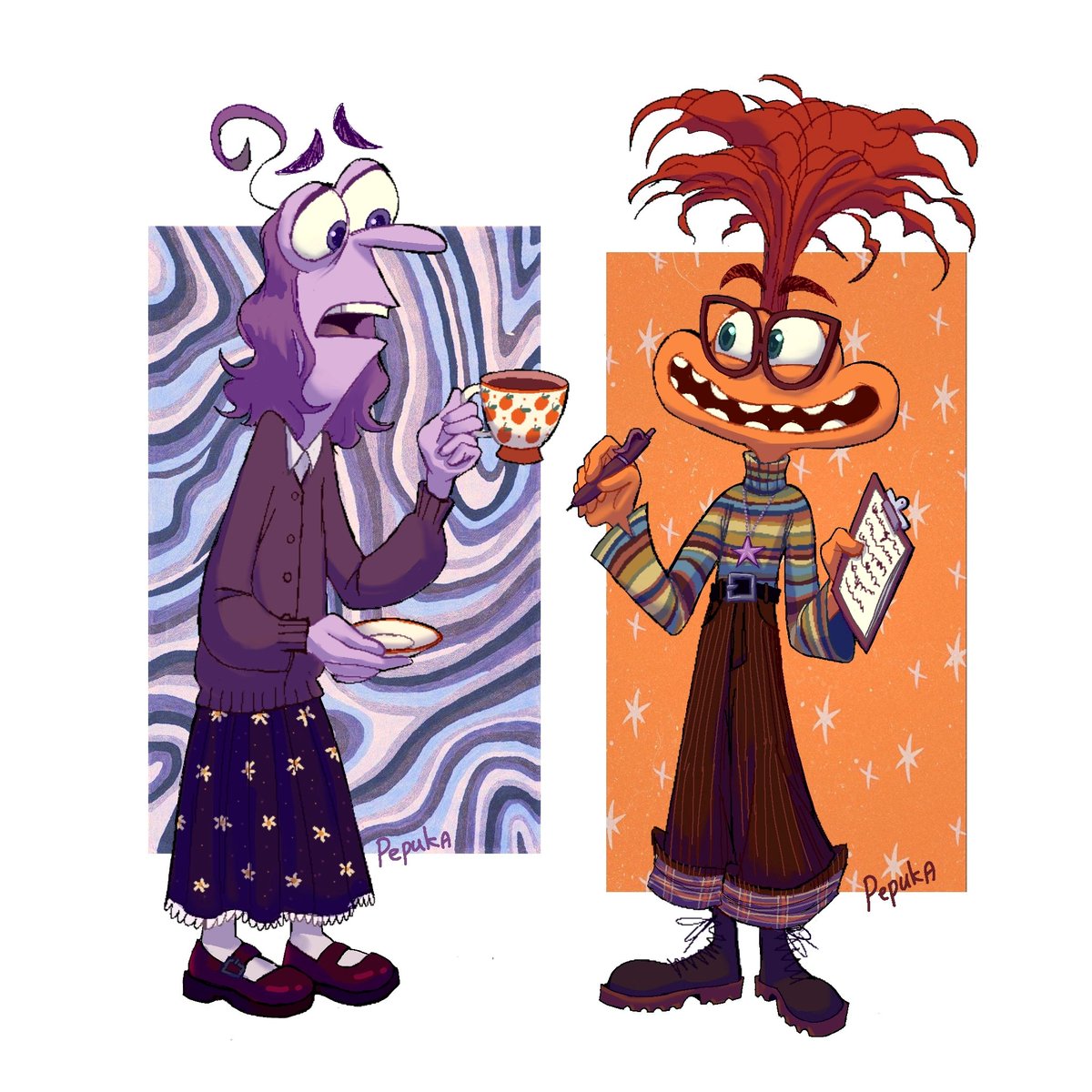 PepukaPepk's tweet photo. 🪻☕🍊🌻 #insideout #InsideOut2 #InsideOut2fanart #InsideOutFear #InsideOut2Fear #InsideOut2Anxiety #anxifear #anxietyxfear https://t.co/xic9IOEUda