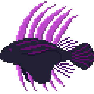Catoblepon's tweet photo. When it rains or during night-time,  this giant stretches his fins and spines and looks like a goofball. He once got a floating island stuck in his body!
https://t.co/UnL5Plcqm4 https://t.co/qluuqPf7Sn