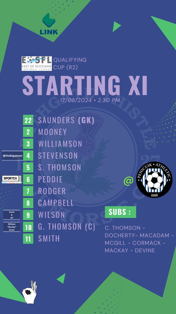 With around 30 minutes to kick off this is your Bathgate team for today’s Qualifying Cup game! 

Bathgate’s away sponsorship is still available. 

#MonTheJags