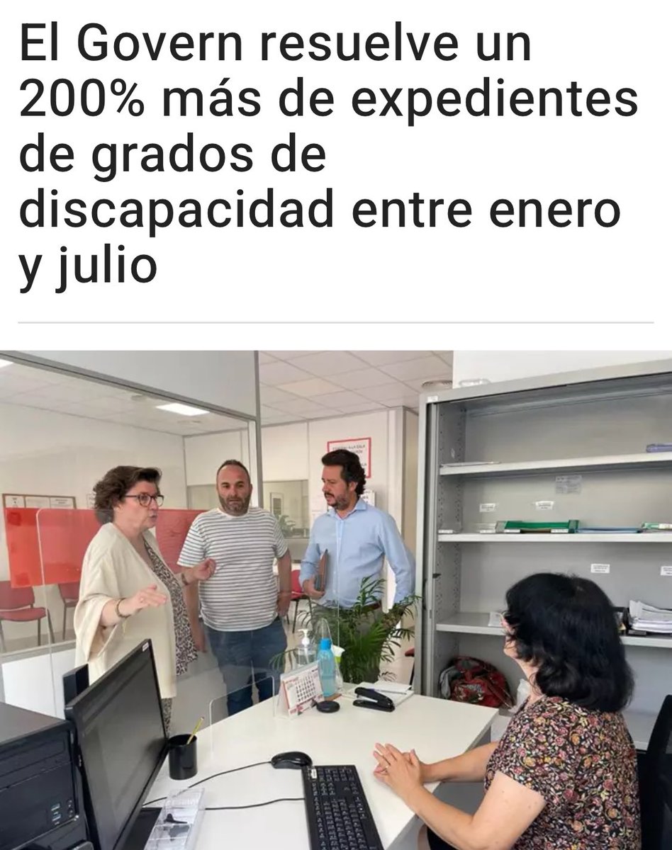 MargaProhens's tweet photo. La llista i el temps d’espera no són encara els que voldríem, però amb recursos i gestió milloram resultats. Triplicam les valoracions de discapacitat resoltes en el que duim d’any: 8.198 front les 2.717 del mateix període de l’any passat.

Bona feina de la consellera Catalina Cirer i tot l’equip de @GOIB_Social!

🔗 https://t.co/sse8bfUhoT