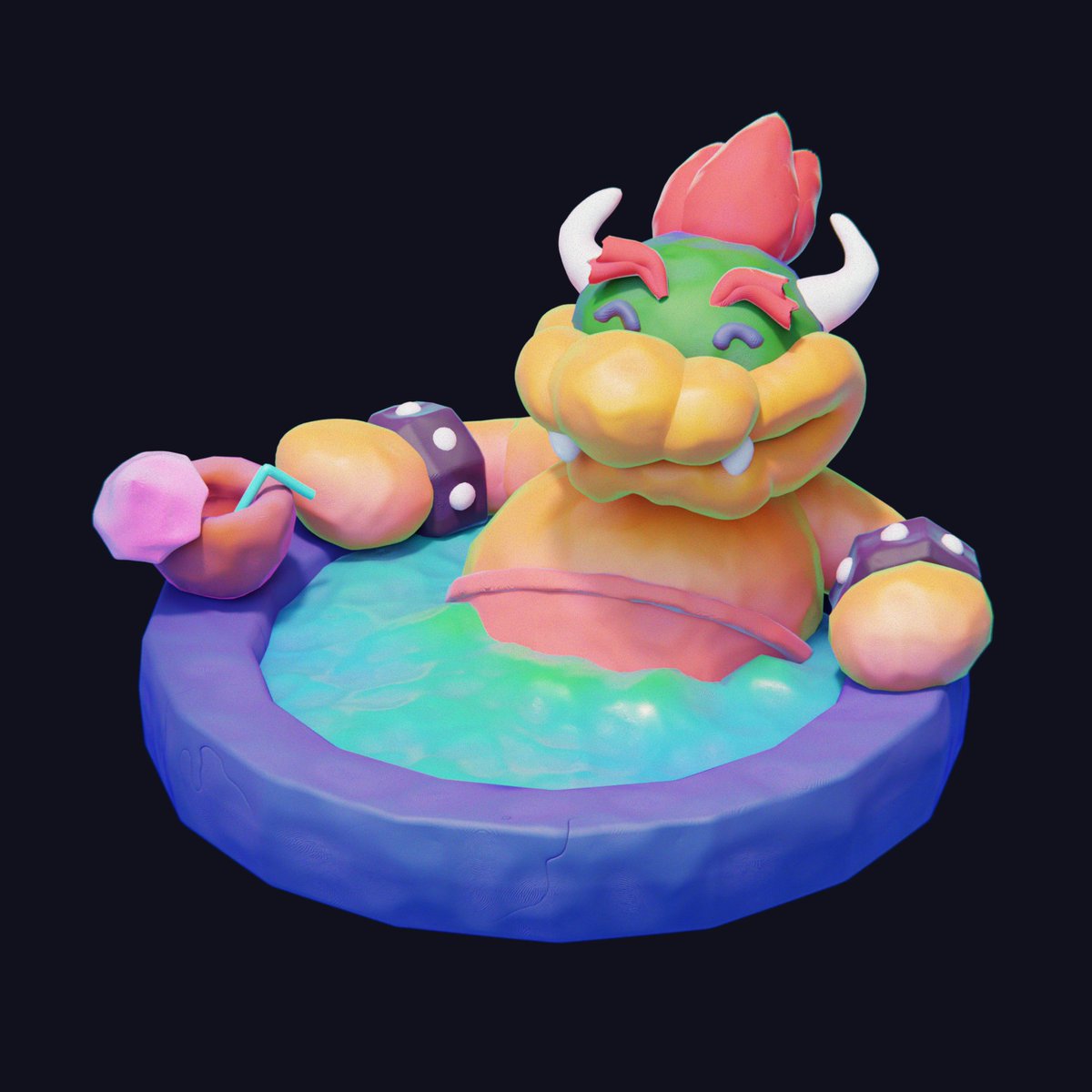 LeafyBucket's tweet photo. Bowser just wants a nice vacay https://t.co/ybnMXxsCnV
