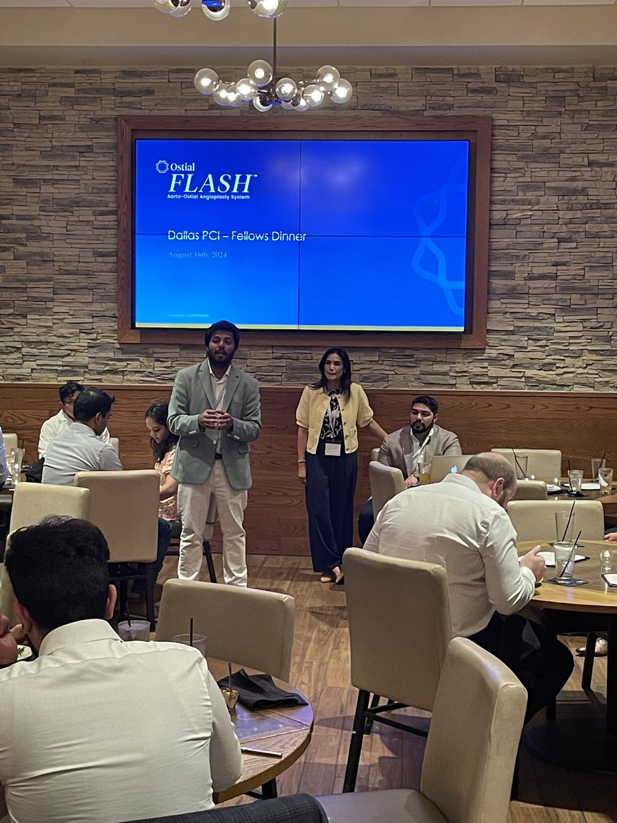 VergeMedical's tweet photo. What an honor to be able to host the fellows dinner at @Dallas_PCI The future is bright! @ThuyPhamDO @RahulSawhneyDO @prathakker @kalazizimd @mike_lankford @20Flook onicles https://t.co/xEnnXjYujS
