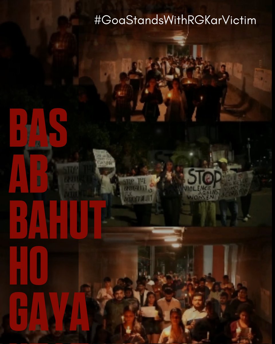 tayknows_med's tweet photo. Bas ab bahut hi Gaya, ab hum chup nahi rehenge!

Unmask the real culprits, we want justice

#GoaStandsWithRGKarVictim https://t.co/obZTOrQrbq