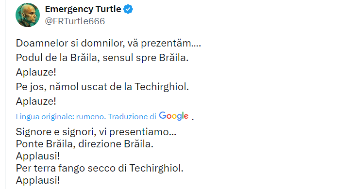 BlobRai3's tweet image. &quot;SUL BEL DANUBIO BLU...&quot;

Webuild (multinazionale a capo del consorzio che costrirà il Ponte sullo Stretto) inaugura Ponte di Braila sul Danubio, è il più lungo della Romania.
(il sole 24ore, 6 luglio 2023)
Alle 20.00 su #rai3 #blobremix, riassunto della settimana...