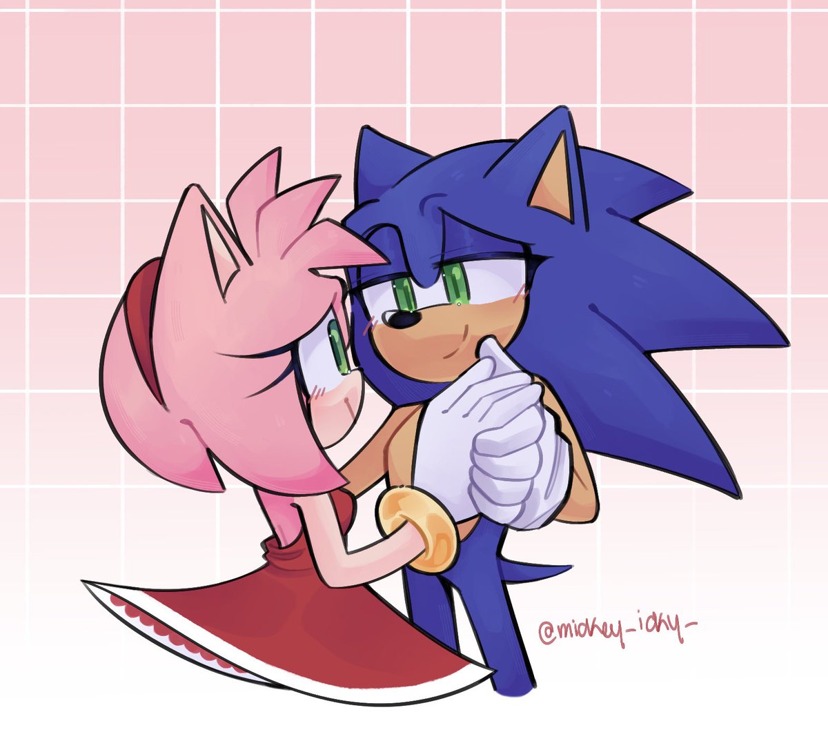 mickey_ickyy's tweet photo. redraw! i luv sonamy 💛 #sonamy #SonAmy https://t.co/jBCsgug4pG
